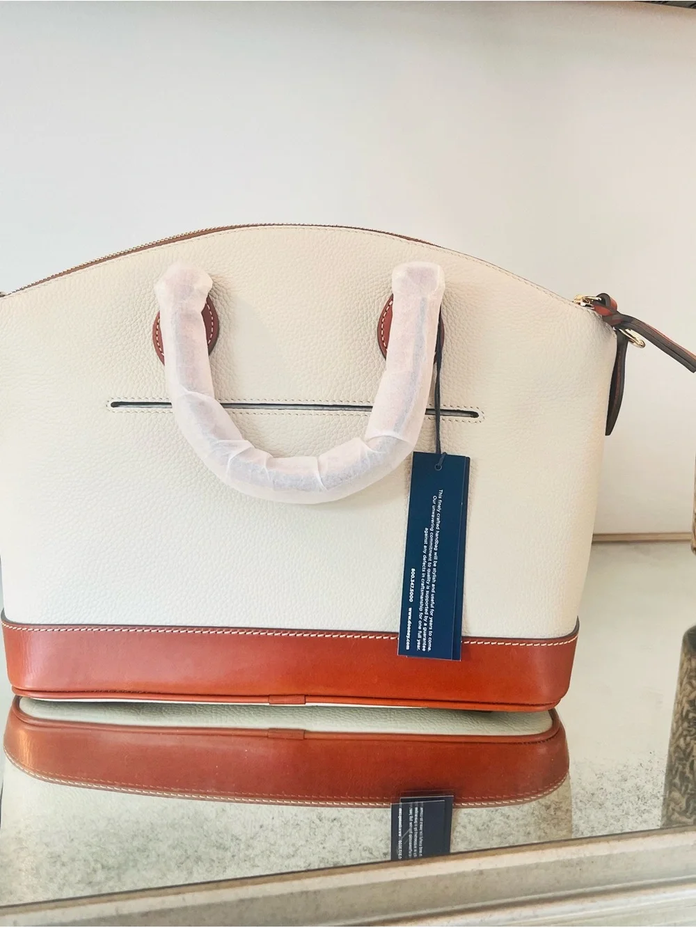 Dooney Bourke Women's Pebble Zip Zip Satchel Bone - SKU A646358